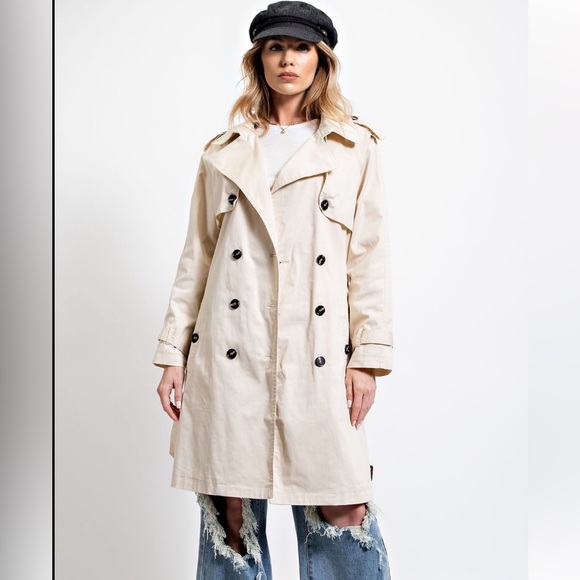 ❤️Double breasted trench coat jacket - Picture 4 of 5